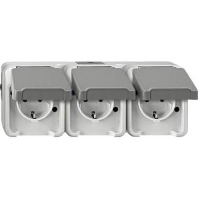 Schneider Electric 3 részes Fényes szürke 4074954 Schneider Electric 3 részes Fényes szürke 4074954