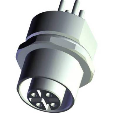 TE Connectivity T4131512041-000 &Eacute;rz&eacute;kelő-/műk&ouml;dtető be&eacute;p&iacute;thető &ouml;sszek&ouml;tő M12 Alj, be&eacute;p&iacute;thető P&oacute;lussz&aacute;m: 4 1 db
