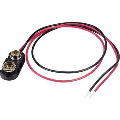 Elem érintkező klipsz 1 x 9V, 24,5 x 11,8 x 7,3 mm, TRU COMPONENTS 18-0097 Elem érintkező klipsz 1 x 9V, 24,5 x 11,8 x 7,3 mm, TRU COMPONENTS 18-0097