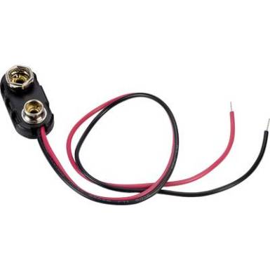 Elem &eacute;rintkező klipsz 1 x 9V, 24,5 x 11,8 x 7,3 mm, TRU COMPONENTS 18-0093