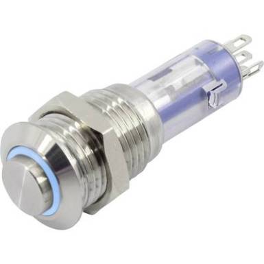 Nyomókapcsoló, TRU COMPONENTS LAS4GQH-11E/B/12V/S Nyomókapcsoló, TRU COMPONENTS LAS4GQH-11E/B/12V/S