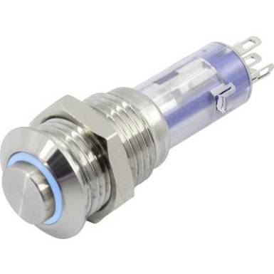 Nyomókapcsoló, TRU COMPONENTS LAS4GQH-11ZE/B/24V/S Nyomókapcsoló, TRU COMPONENTS LAS4GQH-11ZE/B/24V/S