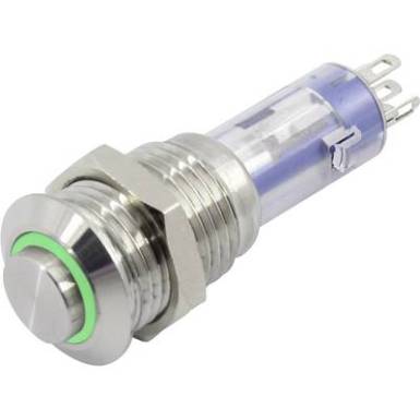 Nyomókapcsoló, TRU COMPONENTS LAS4GQH-11E/G/24V/S Nyomókapcsoló, TRU COMPONENTS LAS4GQH-11E/G/24V/S