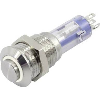 Nyomókapcsoló, TRU COMPONENTS LAS4GQH-11ZE/W/24V/S Nyomókapcsoló, TRU COMPONENTS LAS4GQH-11ZE/W/24V/S