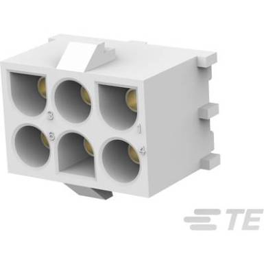 TE Connectivity Hüvelyház panel MATE-N-LOK Pólusok száma 6 Raszterméret: 6.35 mm 350827-4 1 db TE Connectivity Hüvelyház panel MATE-N-LOK Pólusok száma 6 Raszterméret: 6.35 mm 350827-4 1 db