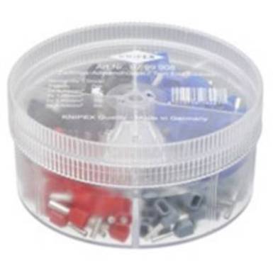 97 99 908 Knipex Érvéghüvely készlet Teljesen szigetelt Szürke, Piros, Fekete, Kék 200 db 97 99 908 Knipex Érvéghüvely készlet Teljesen szigetelt Szürke, Piros, Fekete, Kék 200 db