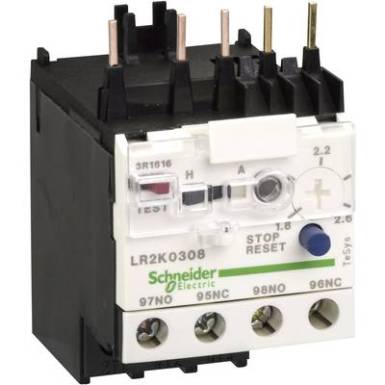 Motorv&eacute;dő rel&eacute; 1 db LR2K0310 Schneider Electric 1 z&aacute;r&oacute;, 1 nyit&oacute;