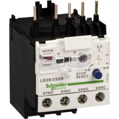 Motorvédő relé 1 db LR2K0312 Schneider Electric 1 záró, 1 nyitó Motorvédő relé 1 db LR2K0312 Schneider Electric 1 záró, 1 nyitó