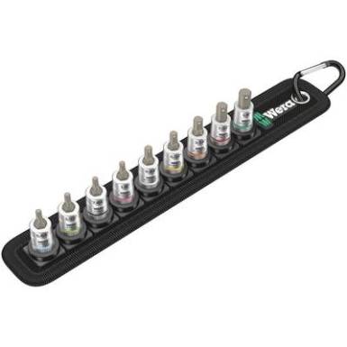 Wera 05003884001 K&uuml;lső hatlap Dug&oacute;kulcs bet&eacute;t k&eacute;szlet 11 r&eacute;szes 1/4 (6.3 mm)