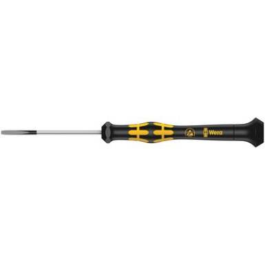 ESD Egyenes pengéjű csavarhúzó Wera 1578 A Kraftform Micro Pengeszélesség: 2.5 mm Penge hossz: 40 mm ESD Egyenes pengéjű csavarhúzó Wera 1578 A Kraftform Micro Pengeszélesség: 2.5 mm Penge hossz: 40 mm