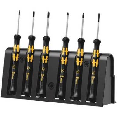 ESD Csavarhúzó készlet 6 részes Wera 1550/6 ESD Egyeneshornyú, Kereszthornyú Phillips, TORX Plus, Microstix ESD Csavarhúzó készlet 6 részes Wera 1550/6 ESD Egyeneshornyú, Kereszthornyú Phillips, TORX Plus, Microstix