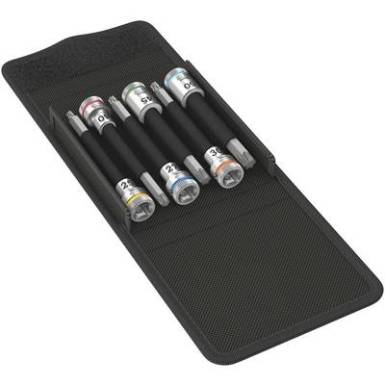Wera 8740 B HF 05003185001 K&uuml;lső TORX Spir&aacute;l szetecses dug&oacute;kulcs bet&eacute;t k&eacute;szlet 6 r&eacute;szes