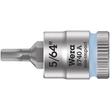 Wera 8740 A 05003380001 Belső hatlap Dug&oacute;kulcs bit bet&eacute;t 5/64 1/4 (6.3 mm)