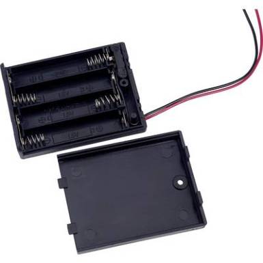 Elemtartó mikroelemhez 4x AAA, vezetékes, TRU COMPONENTS SBH441AS Elemtartó mikroelemhez 4x AAA, vezetékes, TRU COMPONENTS SBH441AS