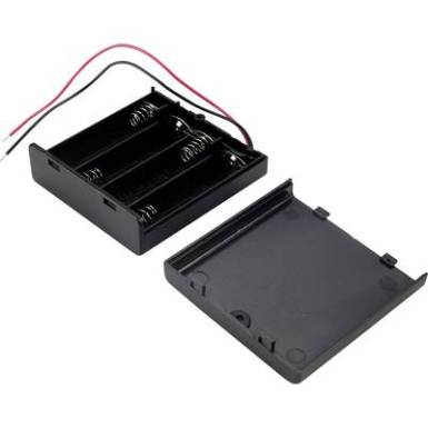 Elemtartó ceruzaelemhez 4x AA, vezetékes, TRU COMPONENTS SBH341-1A Elemtartó ceruzaelemhez 4x AA, vezetékes, TRU COMPONENTS SBH341-1A