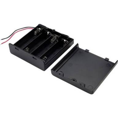 Elemtartó ceruzaelemhez 4x AA, vezetékes, TRU COMPONENTS SBH341-1AS Elemtartó ceruzaelemhez 4x AA, vezetékes, TRU COMPONENTS SBH341-1AS