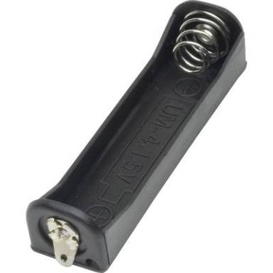 Elemtartó mikroelemhez 1x AAA, forrasztható, TRU COMPONENTS BH411-3D Elemtartó mikroelemhez 1x AAA, forrasztható, TRU COMPONENTS BH411-3D