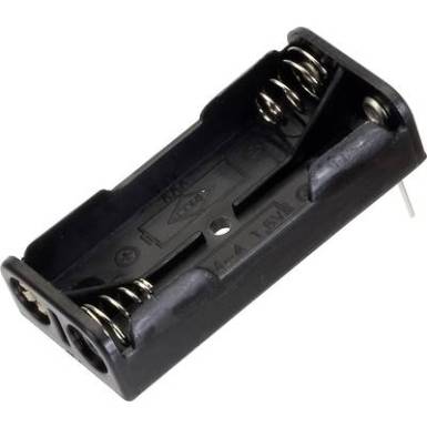 Elemtartó mikroelemhez 2x AAA, nyákba forrasztható, TRU COMPONENTS BH-421-3P Elemtartó mikroelemhez 2x AAA, nyákba forrasztható, TRU COMPONENTS BH-421-3P