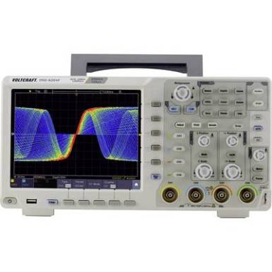 VOLTCRAFT DSO-6204F Digitális oszcilloszkóp 200 MHz 4 csatornás 1 GSa/mp 40000 kpts 8 bit Digitális memória (DSO), Függvénygenerátor VOLTCRAFT DSO-6204F Digitális oszcilloszkóp 200 MHz 4 csatornás 1 GSa/mp 40000 kpts 8 bit Digitális memória (DSO), Függvénygenerátor