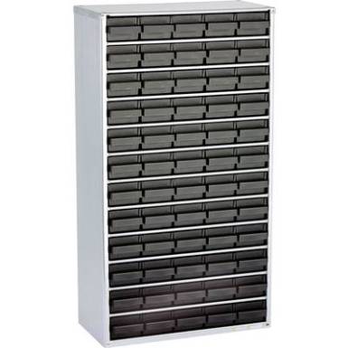 raaco 1260-00 ESD acél tároló (H x Sz x Ma) 306 x 150 x 552 mm Rekeszek: 60 Földelő kábellel raaco 1260-00 ESD acél tároló (H x Sz x Ma) 306 x 150 x 552 mm Rekeszek: 60 Földelő kábellel