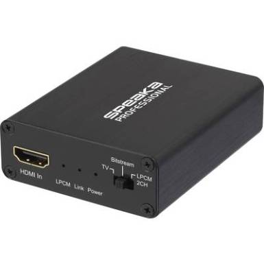 SpeaKa Professional Audio Extraktor SP-AE-H/TC-04v2 [HDMI - HDMI, Toslink, Jack, RCA] 3840 x 2160 pixel