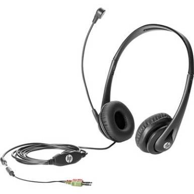 Számítógépes headset 3,5 mm-es jack Vezetékes HP Business V2 Over Ear Fekete Számítógépes headset 3,5 mm-es jack Vezetékes HP Business V2 Over Ear Fekete