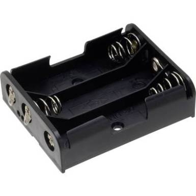 Elemtartó ceruzaelemhez 3x AA, forrasztható, TRU COMPONENTS BH-331D Elemtartó ceruzaelemhez 3x AA, forrasztható, TRU COMPONENTS BH-331D