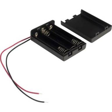 Elemtart&oacute; mikroelemhez 3x AAA, vezet&eacute;kes, TRU COMPONENTS SBH431A