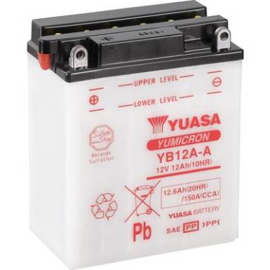 Motorkerékpár elem Yuasa YB12A-A 12 V 12 Ah A következő modellekhez Motorkerékpárok, Motoros rollerek, Quadok, Jetski, Hómobil, Fűnyíró traktor Motorkerékpár elem Yuasa YB12A-A 12 V 12 Ah A következő modellekhez Motorkerékpárok, Motoros rollerek, Quadok, Jetski, Hómobil, Fűnyíró traktor