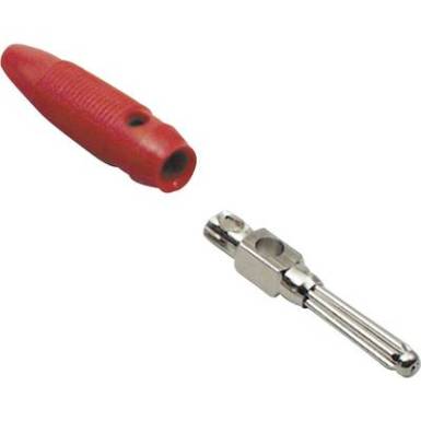 TRU COMPONENTS Ban&aacute;ndug&oacute; Dug&oacute;, egyenes Tű &aacute;tm&eacute;rő: 4 mm Piros 100 db