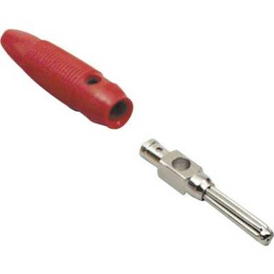 TRU COMPONENTS Ban&aacute;ndug&oacute; Dug&oacute;, egyenes Tű &aacute;tm&eacute;rő: 4 mm Piros 100 db
