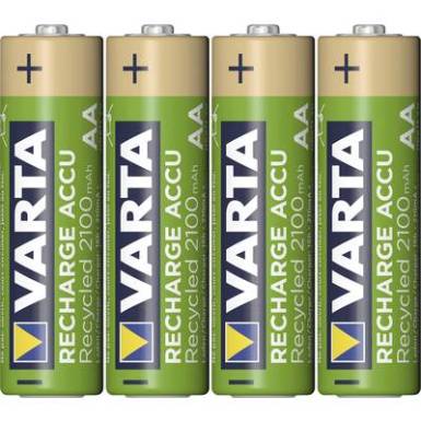 Ceruzaakku AA NiMH Varta Recycled Ready to Use 2000 mAh 1.2 V 4 db Ceruzaakku AA NiMH Varta Recycled Ready to Use 2000 mAh 1.2 V 4 db