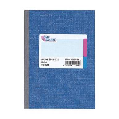 König & Ebhardt Kladde 8615172 Kék ATT.INT.NUMBER_SHEETS: 96 DIN A5 König & Ebhardt Kladde 8615172 Kék ATT.INT.NUMBER_SHEETS: 96 DIN A5