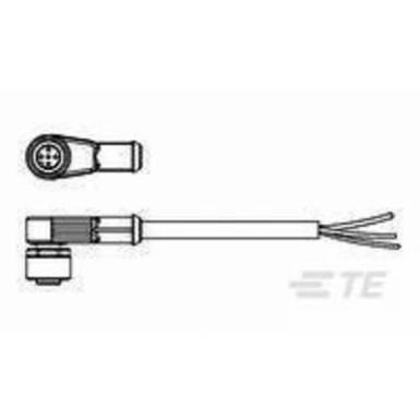 TE Connectivity 2273012-1 Érzékelő-/működtető összekötő, konfekcionált M8 Alj, hajlított 1.50 m Pólusszám: 4 1 db TE Connectivity 2273012-1 Érzékelő-/működtető összekötő, konfekcionált M8 Alj, hajlított 1.50 m Pólusszám: 4 1 db
