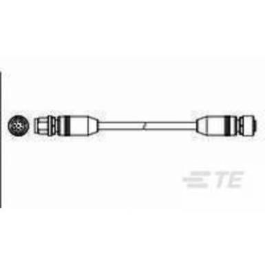 TE Connectivity 2273115-4 Érzékelő-/működtető csatlakozóvezeték M12 Dugó, egyenes, Alj, egyenes 1.50 m Pólusszám: 8 1 db TE Connectivity 2273115-4 Érzékelő-/működtető csatlakozóvezeték M12 Dugó, egyenes, Alj, egyenes 1.50 m Pólusszám: 8 1 db