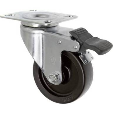 TOOLCRAFT TO-5137905 forgó görgő fékkel és szerelőlappal PP 75 mm TOOLCRAFT TO-5137905 forgó görgő fékkel és szerelőlappal PP 75 mm