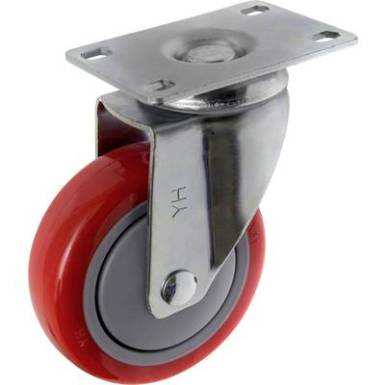 TOOLCRAFT TO-5137953 forgó görgő szerelőlappal PU 100 mm TOOLCRAFT TO-5137953 forgó görgő szerelőlappal PU 100 mm