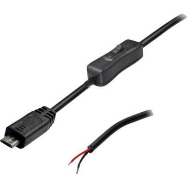 USB csatlakozókábel kapcsolóval Dugó, egyenes 2 pólussal TRU COMPONENTS Tartalom: 1 db USB csatlakozókábel kapcsolóval Dugó, egyenes 2 pólussal TRU COMPONENTS Tartalom: 1 db
