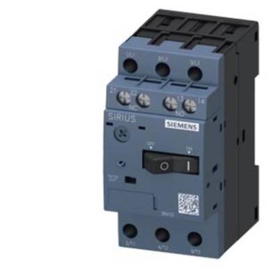Teljesítménykapcsoló 1 db Siemens 3RV1011-1JA15 ATT.FX.SETTING_RANGE_CURRENT: 7 - 10 A Kapcsolási feszültség (max.): 690 V/AC (Sz x Ma x Mé) 45 x 90 x 75 mm Teljesítménykapcsoló 1 db Siemens 3RV1011-1JA15 ATT.FX.SETTING_RANGE_CURRENT: 7 - 10 A Kapcsolási feszültség (max.): 690 V/AC (Sz x Ma x Mé) 45 x 90 x 75 mm