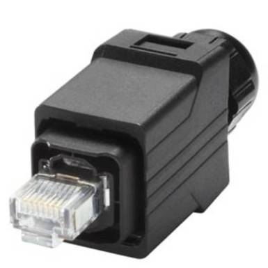 Ind. Ethernet RJ45 Plug pro, Push Pull IP65 csatlakoz&oacute; a terepi szerel&eacute;shez Ind. Ethernet RJ4 Siemens 6GK19011BB106AA0 1 db