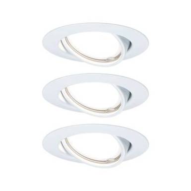 Be&eacute;p&iacute;thető l&aacute;mpa 3 r&eacute;szes k&eacute;szlet LED GU10 15 W Paulmann 93422 Base Feh&eacute;r (matt)