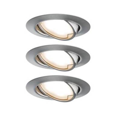 Beépíthető lámpa 3 részes készlet LED LED 15 W Paulmann 93421 Base Vas (matt) Beépíthető lámpa 3 részes készlet LED LED 15 W Paulmann 93421 Base Vas (matt)
