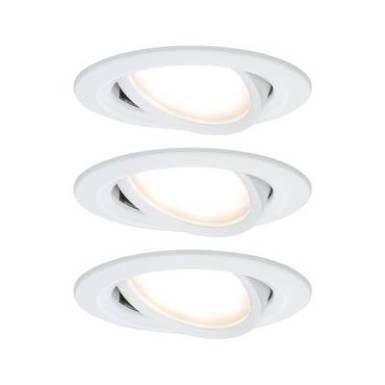 Be&eacute;p&iacute;thető l&aacute;mpa 3 r&eacute;szes k&eacute;szlet LED LED 19.5 W Paulmann 93485 Nova Feh&eacute;r (matt)