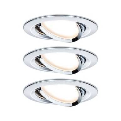 Beépíthető lámpa 3 részes készlet LED LED 19.5 W Paulmann 93488 Nova Króm (fényes) Beépíthető lámpa 3 részes készlet LED LED 19.5 W Paulmann 93488 Nova Króm (fényes)