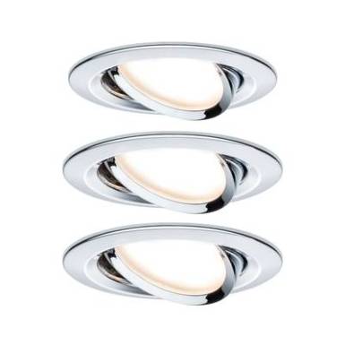 Beépíthető lámpa 3 részes készlet LED LED 19.5 W Paulmann 93452 Nova Króm (fényes) Beépíthető lámpa 3 részes készlet LED LED 19.5 W Paulmann 93452 Nova Króm (fényes)
