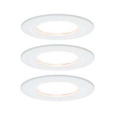 F&uuml;rdőszobai be&eacute;p&iacute;thető l&aacute;mpa 3 r&eacute;szes k&eacute;szlet LED LED 19.5 W IP44 Paulmann Nova Feh&eacute;r (matt)