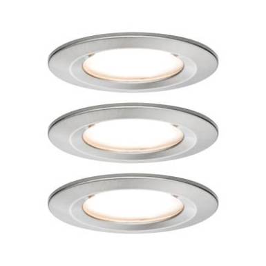 Fürdőszobai beépíthető lámpa 3 részes készlet LED LED 19.5 W IP44 Paulmann Nova Nemesacél (matt) Fürdőszobai beépíthető lámpa 3 részes készlet LED LED 19.5 W IP44 Paulmann Nova Nemesacél (matt)