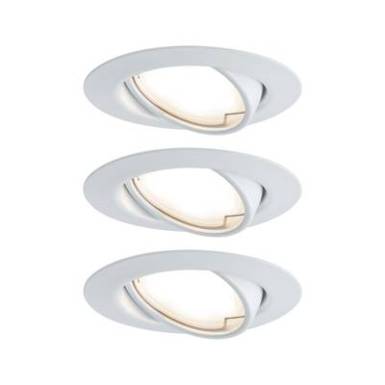 Be&eacute;p&iacute;thető l&aacute;mpa 3 r&eacute;szes k&eacute;szlet LED LED 15 W Paulmann 93423 Base Feh&eacute;r (matt)