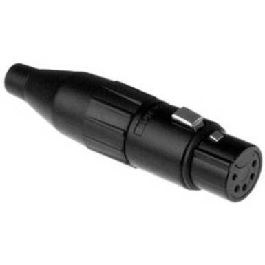 Amphenol XLR csatlakozó Csatlakozóaljzat, egyenes Pólusszám: 5 Fekete 1 db Amphenol XLR csatlakozó Csatlakozóaljzat, egyenes Pólusszám: 5 Fekete 1 db