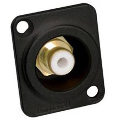 Amphenol RCA csatlakozó Peremes hüvely Pólusszám: 2 Mono Fekete/fehér 1 db Amphenol RCA csatlakozó Peremes hüvely Pólusszám: 2 Mono Fekete/fehér 1 db